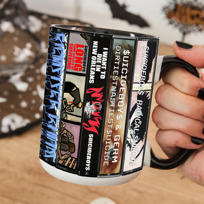 Suicideboys Albums Cassette Collection Retro Accent Mug