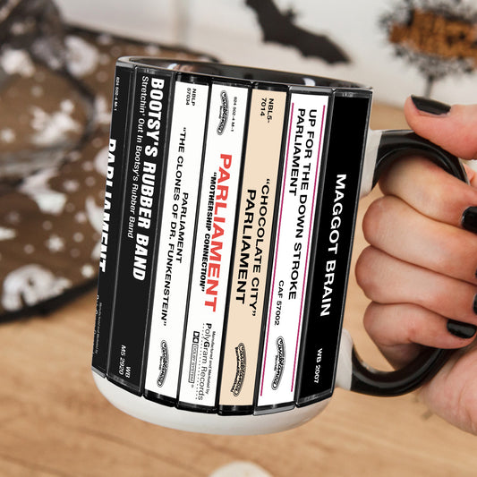 Parliament-Funkadelic Albums Cassette Collection Retro Accent Mug