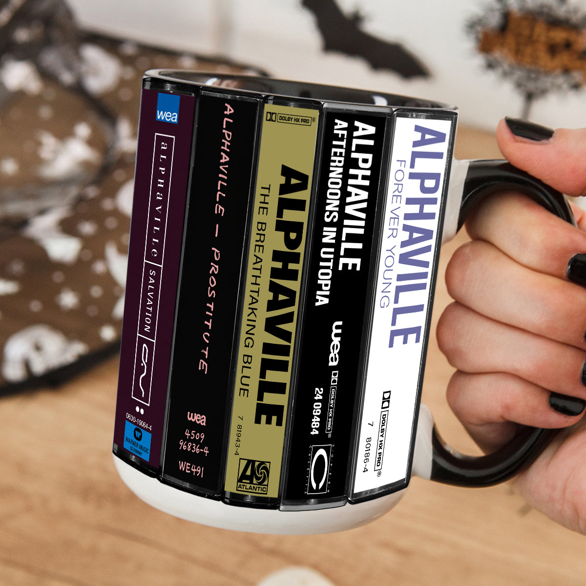 Alphaville Albums Cassette Collection Retro Accent Mug