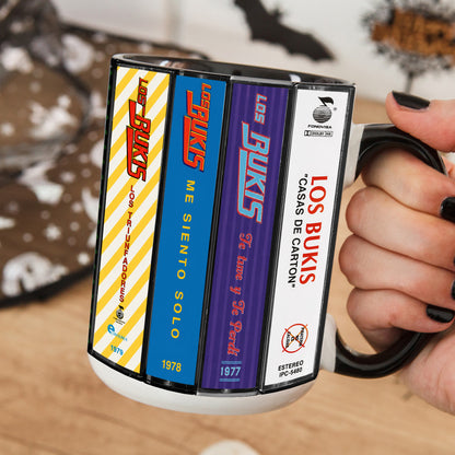 Los Bukis Albums Cassette Collection Retro Accent Mug