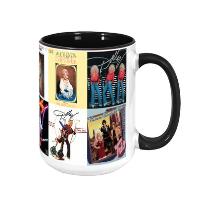 Dolly Parton Albums Cover Retro Collection Accent Mug