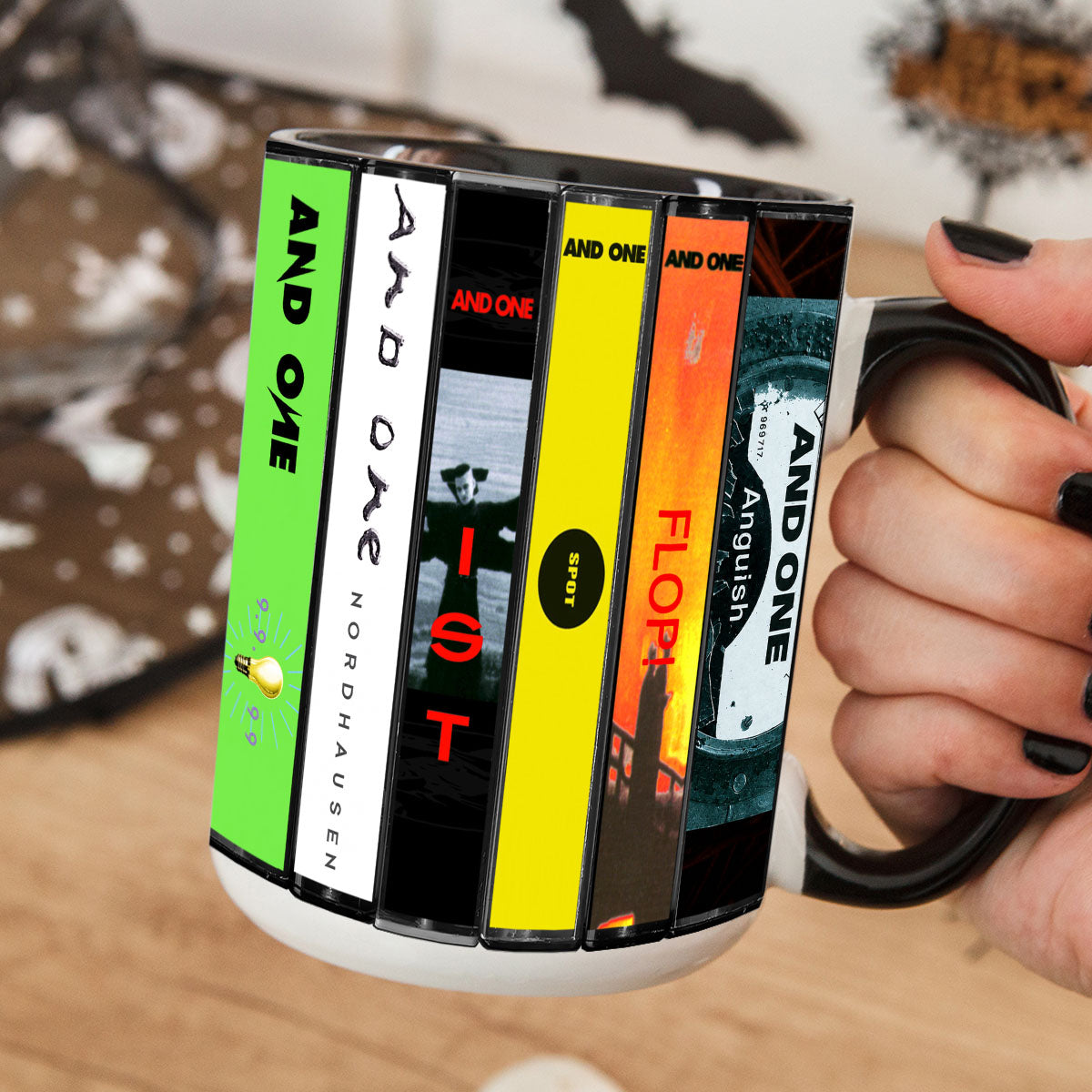 And One Albums Cassette Collection Retro Accent Mug