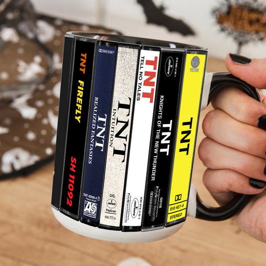 TNT Albums Cassette Collection Retro Accent Mug