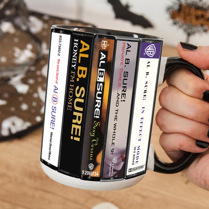 Al B. Sure! Albums Cassette Collection Retro Accent Mug