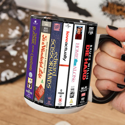Spirit of the Holiday Season VHS Movies Collection Accent Mug