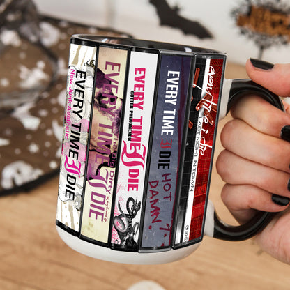 Every Time I Die Albums Cassette Collection Retro Accent Mug