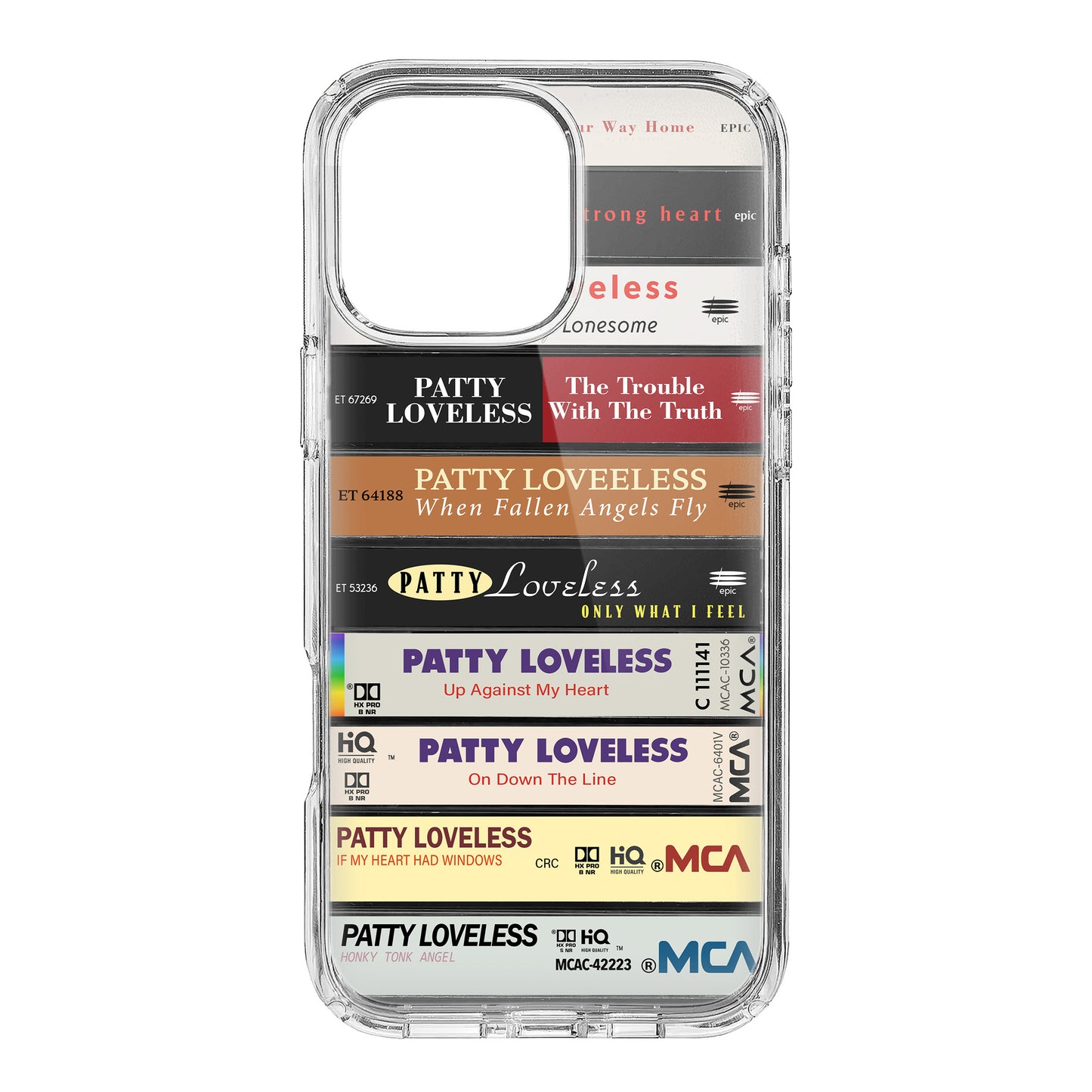 Patty Loveless Albums Cassette Collection Retro Phone Case