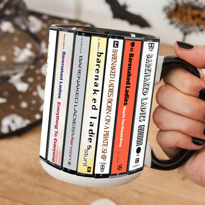 Barenaked Ladies Albums Cassette Collection Retro Accent Mug