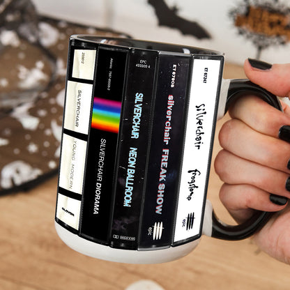 Silverchair Albums Cassette Collection Retro Accent Edge-to-Edge Printed Mug