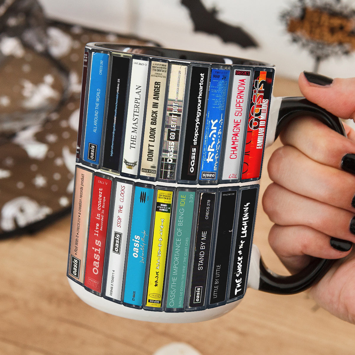 Oasis Albums Cassette Retro Collection Accent Mug