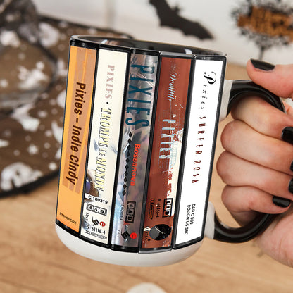 Pixies Albums Cassette Collection Retro Accent Edge-to-Edge Printed Mug