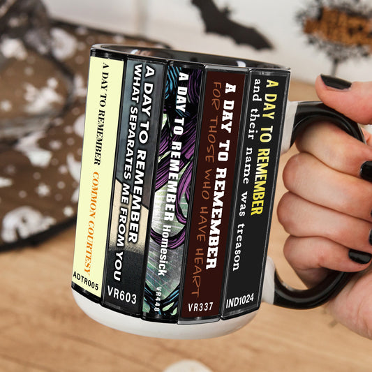 A Day to Remember Albums Cassette Collection Retro Accent Mug