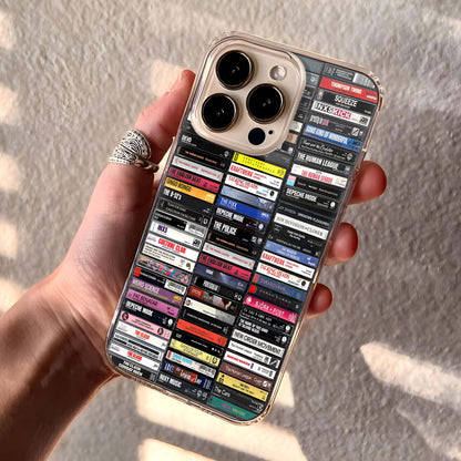 Classic New Wave & Electronic Albums Cassette Collection Retro Phone Case