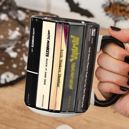 Arctic Monkeys Albums Retro Cassette Collection Accent Mug