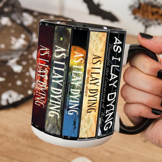 As I Lay Dying Albums Cassette Collection Retro Accent Mug