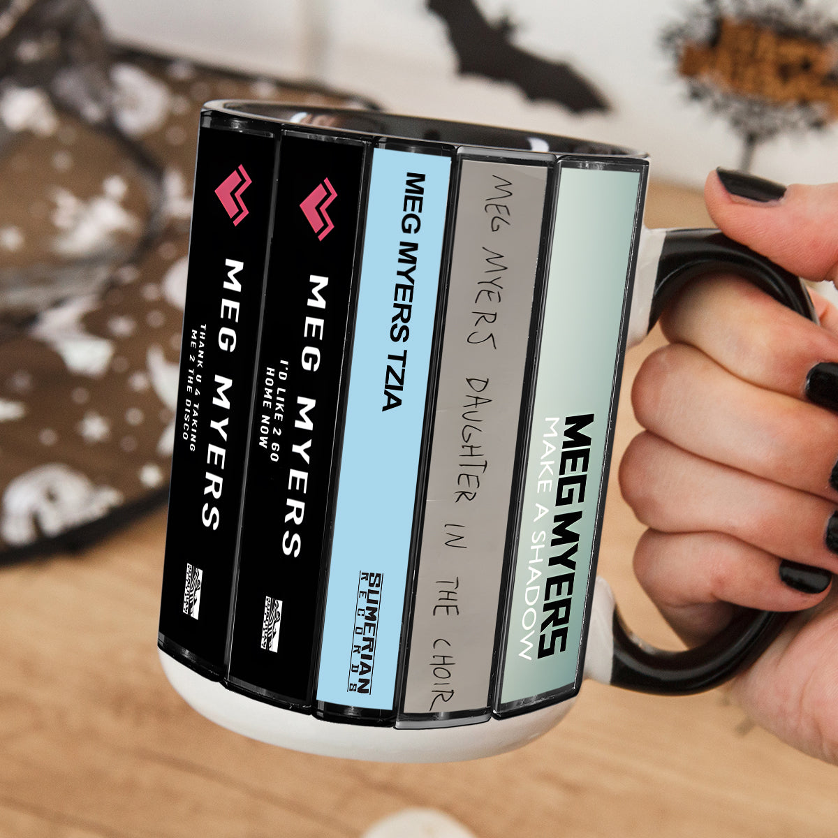Meg Myers Albums Cassette Collection Retro Accent Mug