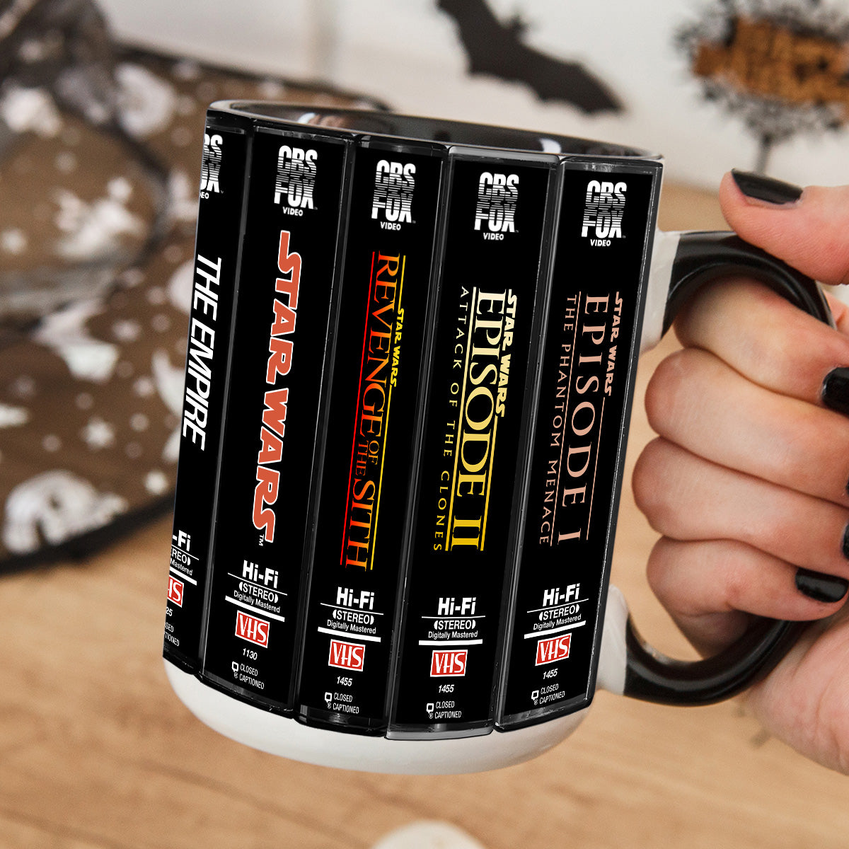Retro VHS Star Wars Series Movies Collection Accent Mug