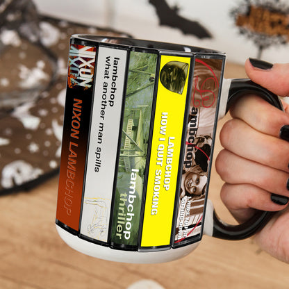 Lambchop Albums Cassette Collection Retro Accent Mug