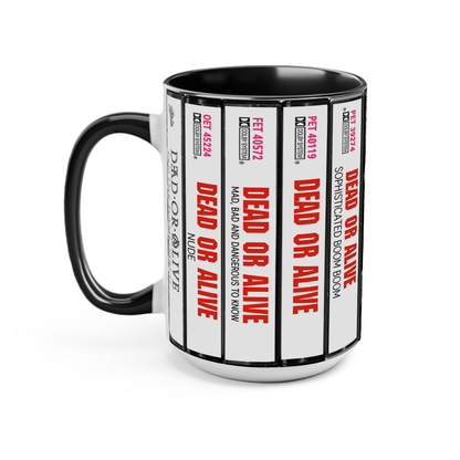 New Custom Cassette Collection Retro Accent Edge-to-Edge Printed Mug