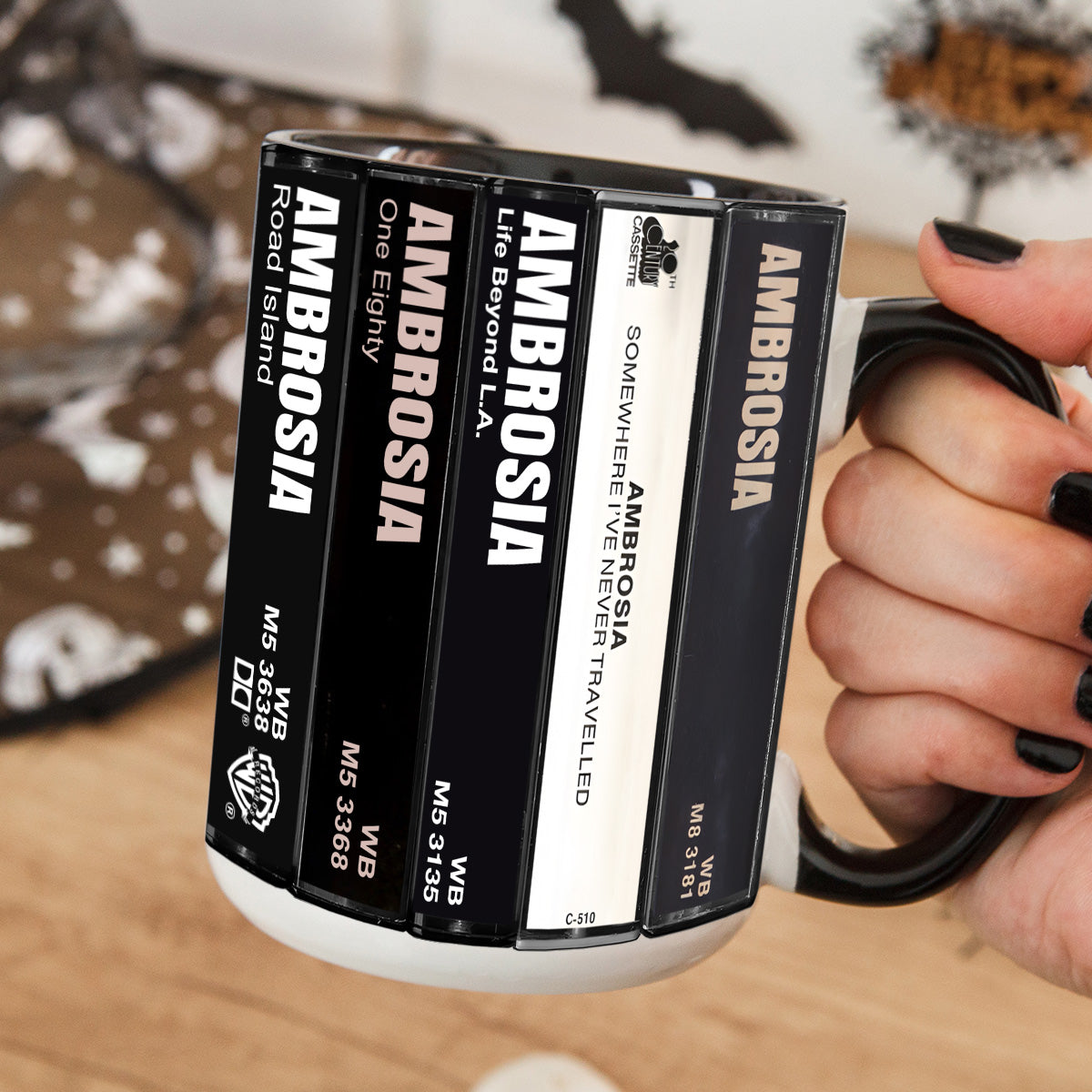 Ambrosia Albums Cassette Collection Retro Accent Mug