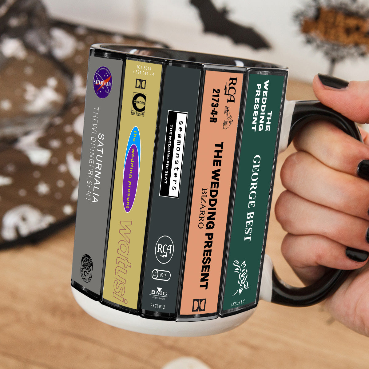 The Wedding Present Albums Cassette Collection Retro Accent Mug