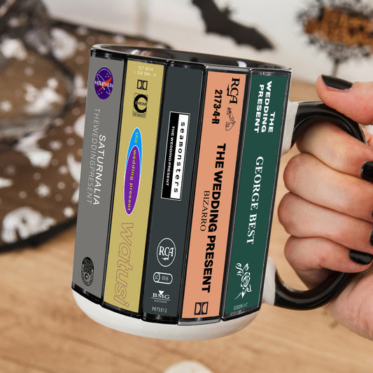 The Wedding Present Albums Cassette Collection Retro Accent Mug