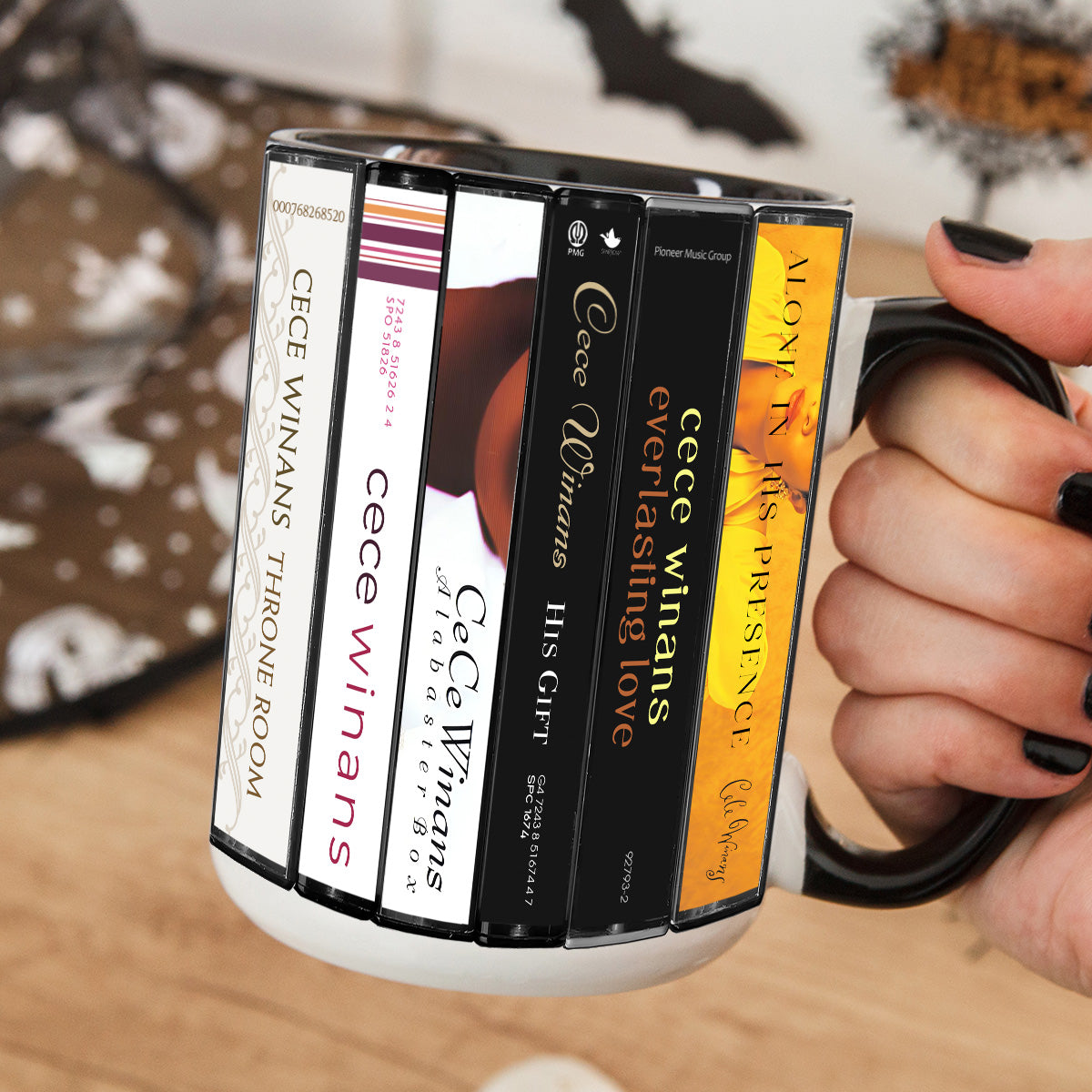 CeCe Winans Albums Cassette Collection Retro Accent Mug