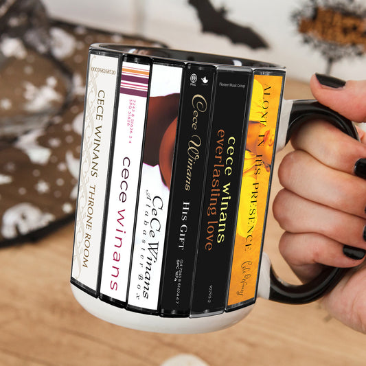 CeCe Winans Albums Cassette Collection Retro Accent Mug