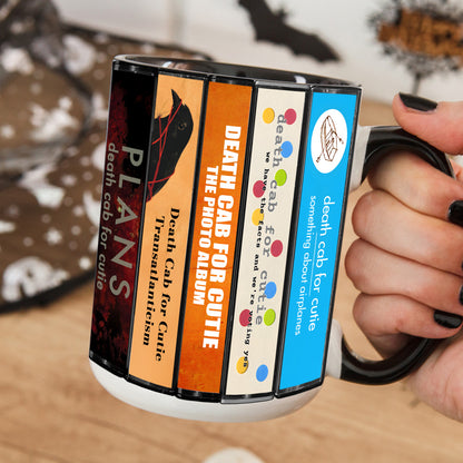 Death Cab for Cutie Albums Cassette Collection Retro Accent Mug