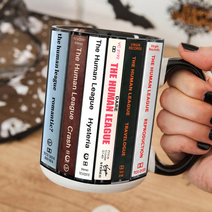 The Human League Albums Cassette Collection Retro Accent Mug