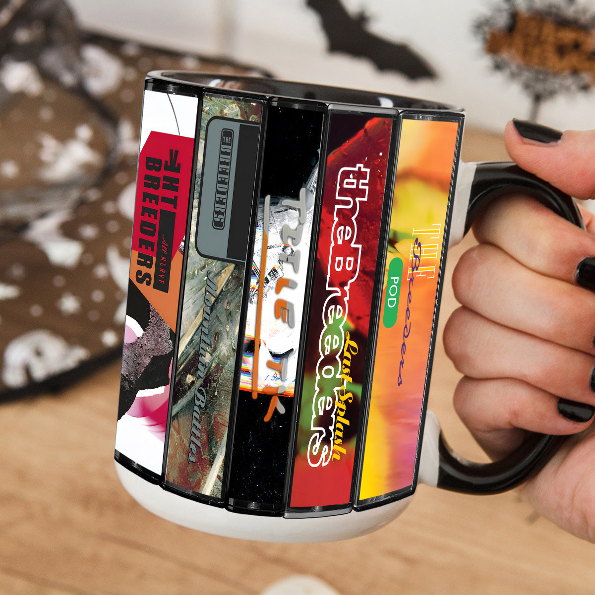 The Breeders Albums Cassette Collection Retro Accent Mug