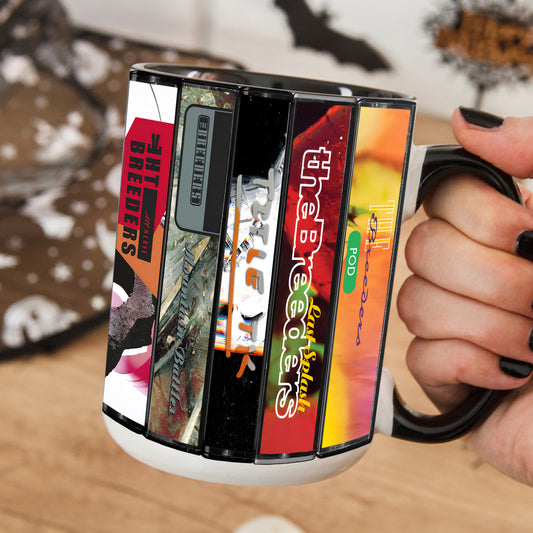 The Breeders Albums Cassette Collection Retro Accent Mug