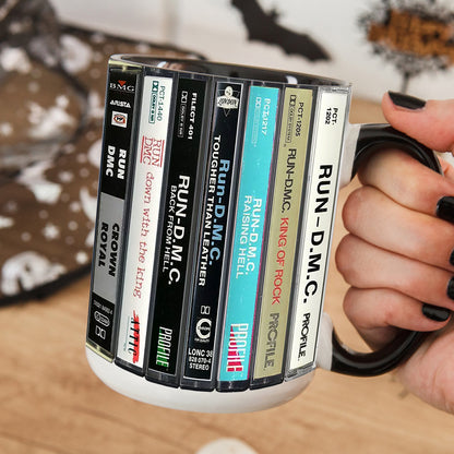 Run DMC Albums Cassette Retro Collection Accent Mug