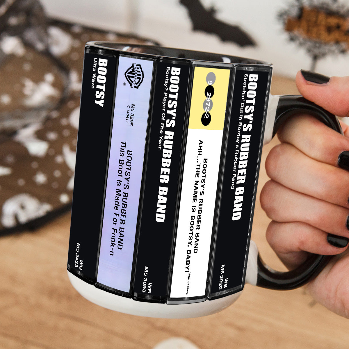 Bootsy Collins Albums Cassette Collection Retro Accent Mug