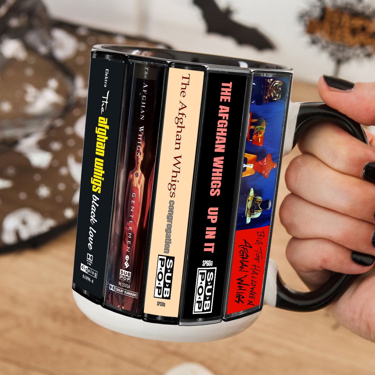 The Afghan Whigs Albums Cassette Collection Retro Accent Mug