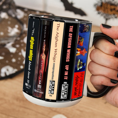 The Afghan Whigs Albums Cassette Collection Retro Accent Mug