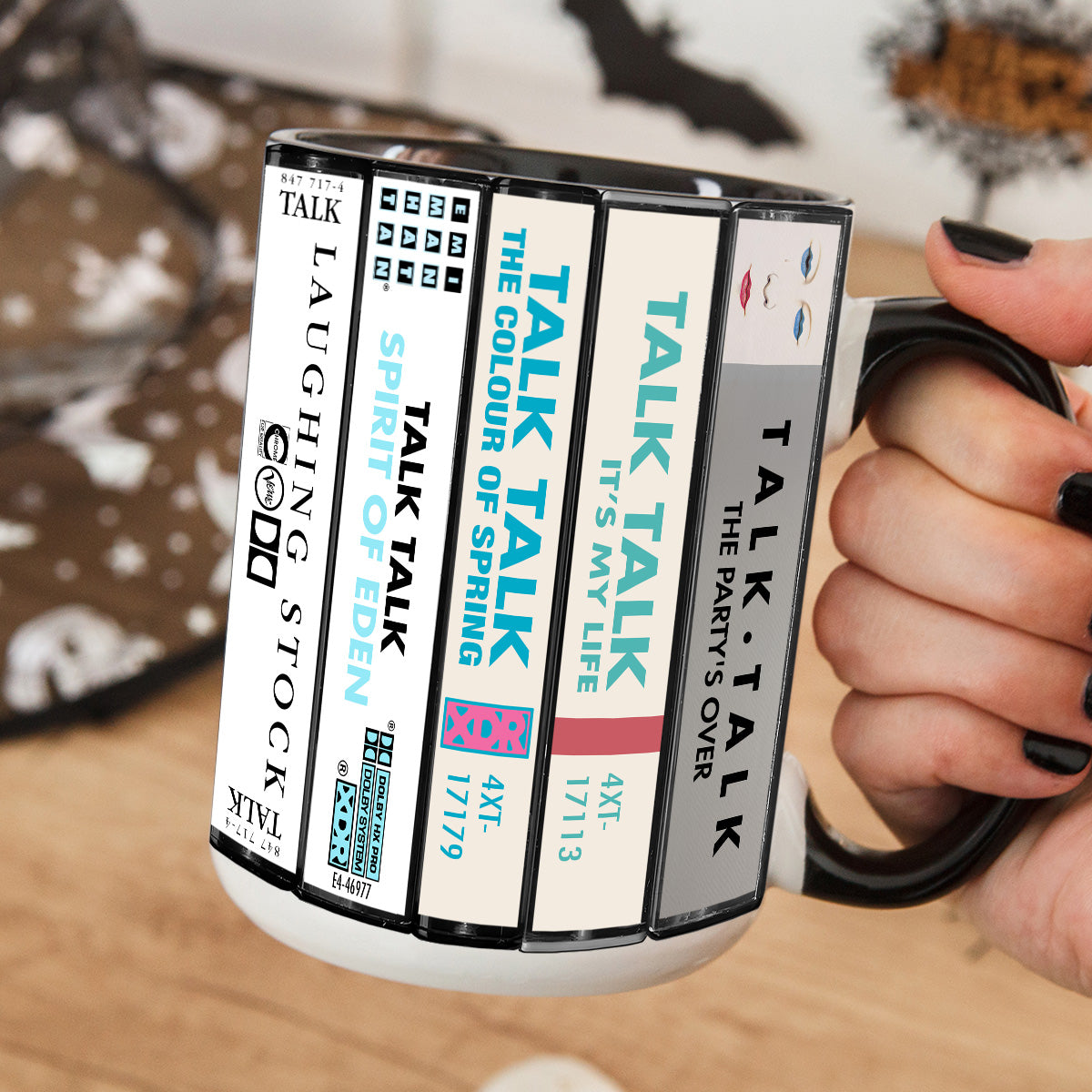 Talk Talk Albums Cassette Collection Retro Accent Mug