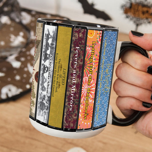 Bright Eyes Albums Cassette Collection Retro Accent Mug