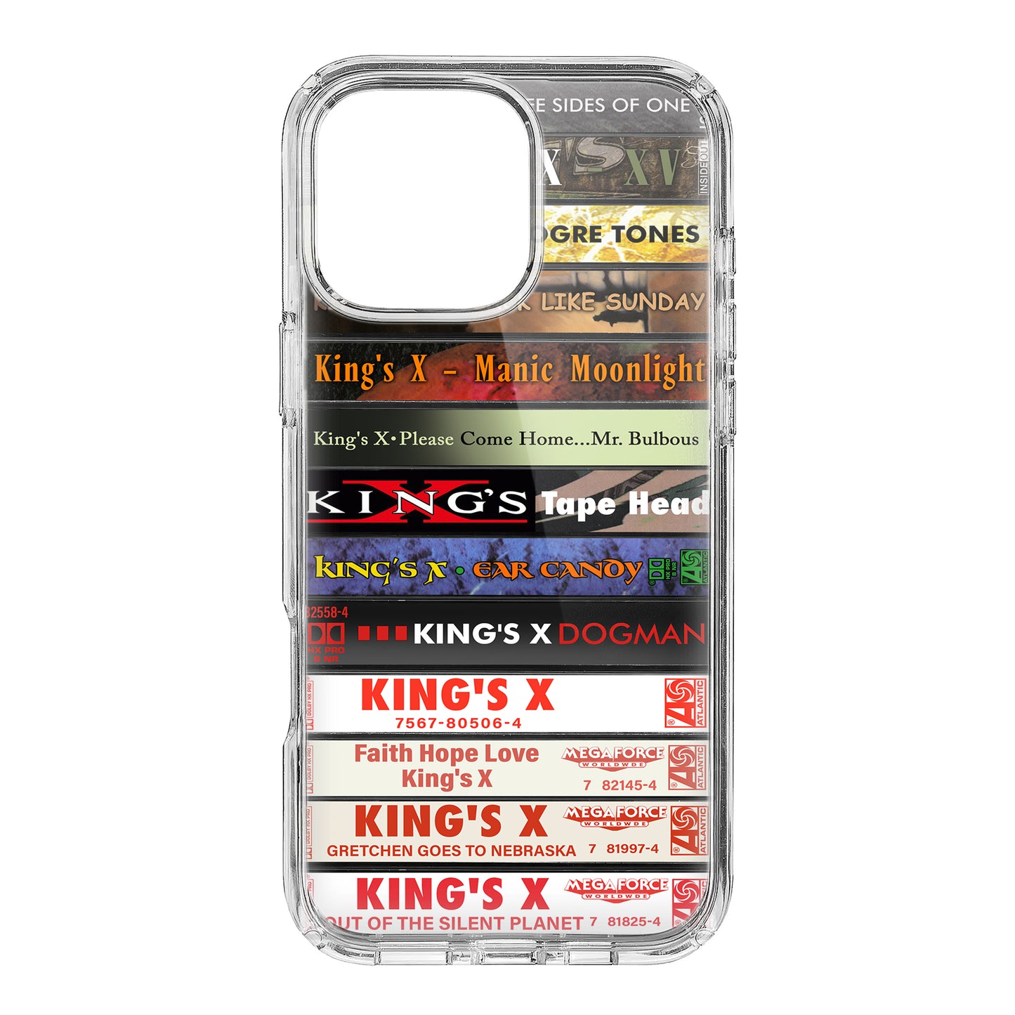 King's X Albums Cassette Collection Retro Phone Case