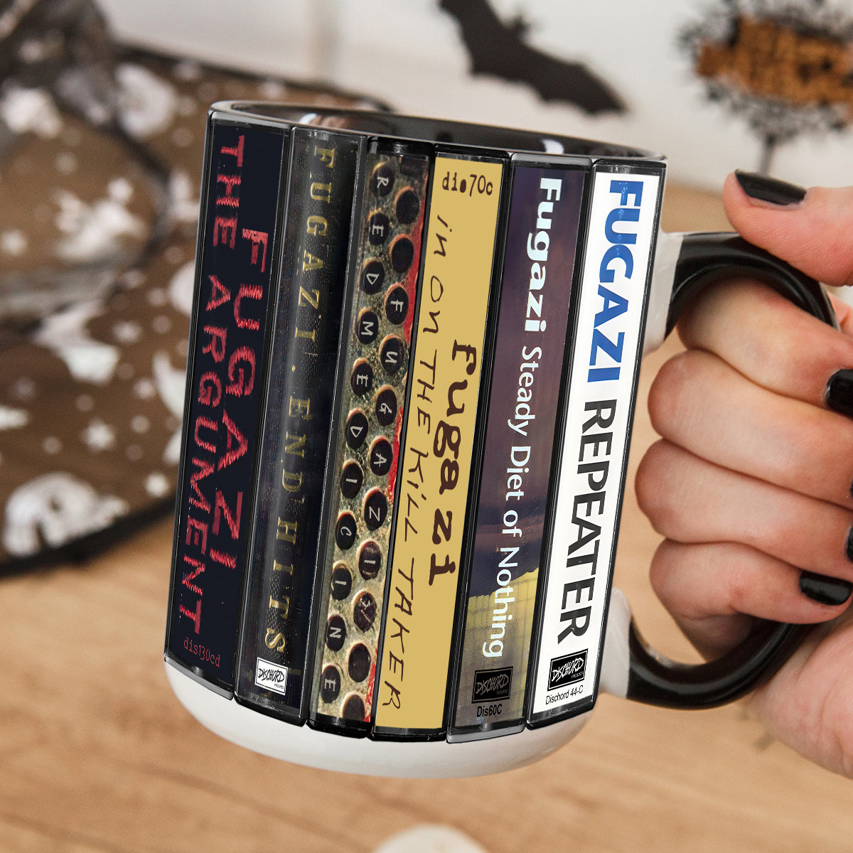 Fugazi Albums Cassette Collection Retro Accent Mug