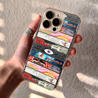 Bad Bunny Albums Cassette Collection Retro Phone Case