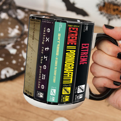 Extreme Albums Cassette Collection Retro Accent Mug