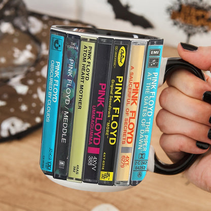 Pink Floyd Albums Cassette Retro Collection Accent Mug