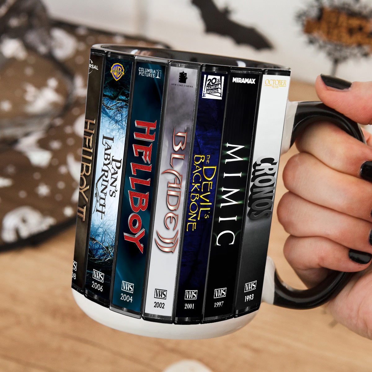 Guillermo del Toro VHS Movies Collection Accent Mug