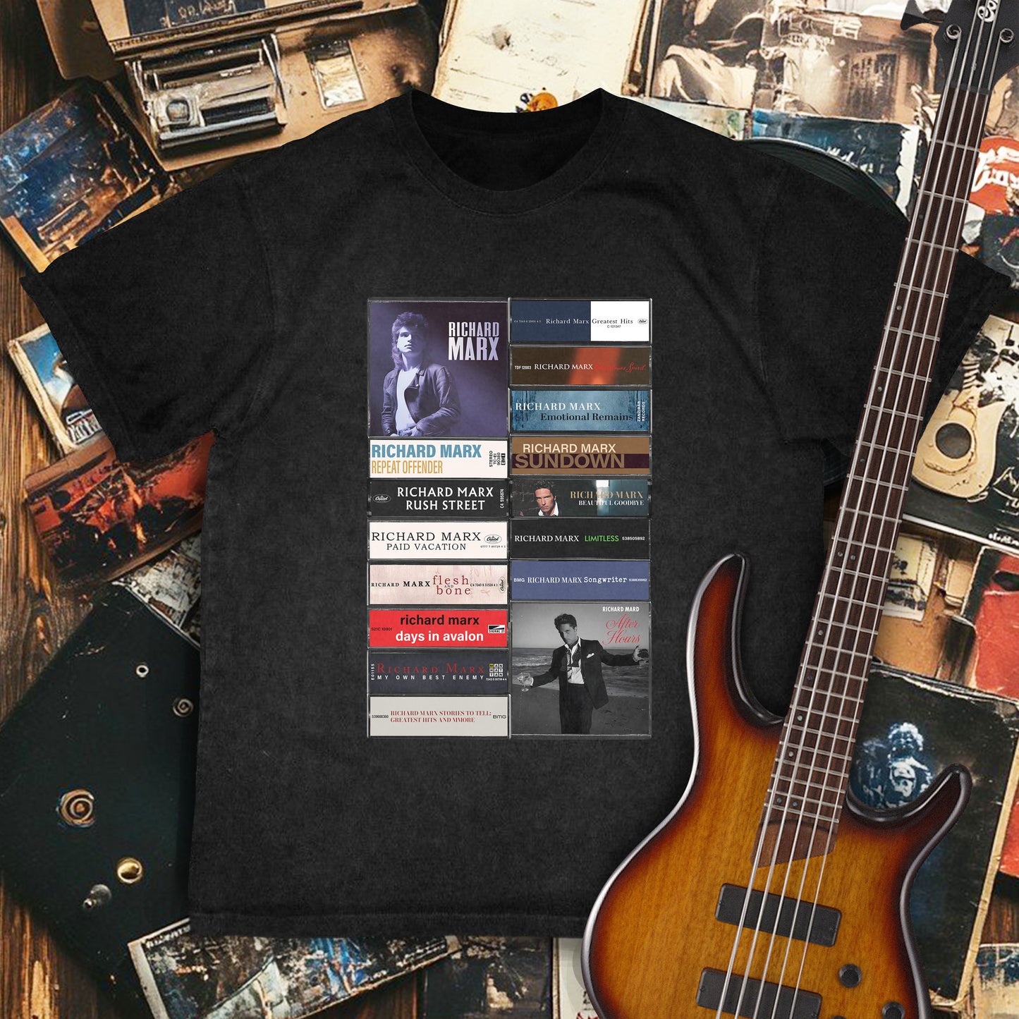 Richard Marx Albums Cassette Retro Collection Premium Unisex T-Shirt