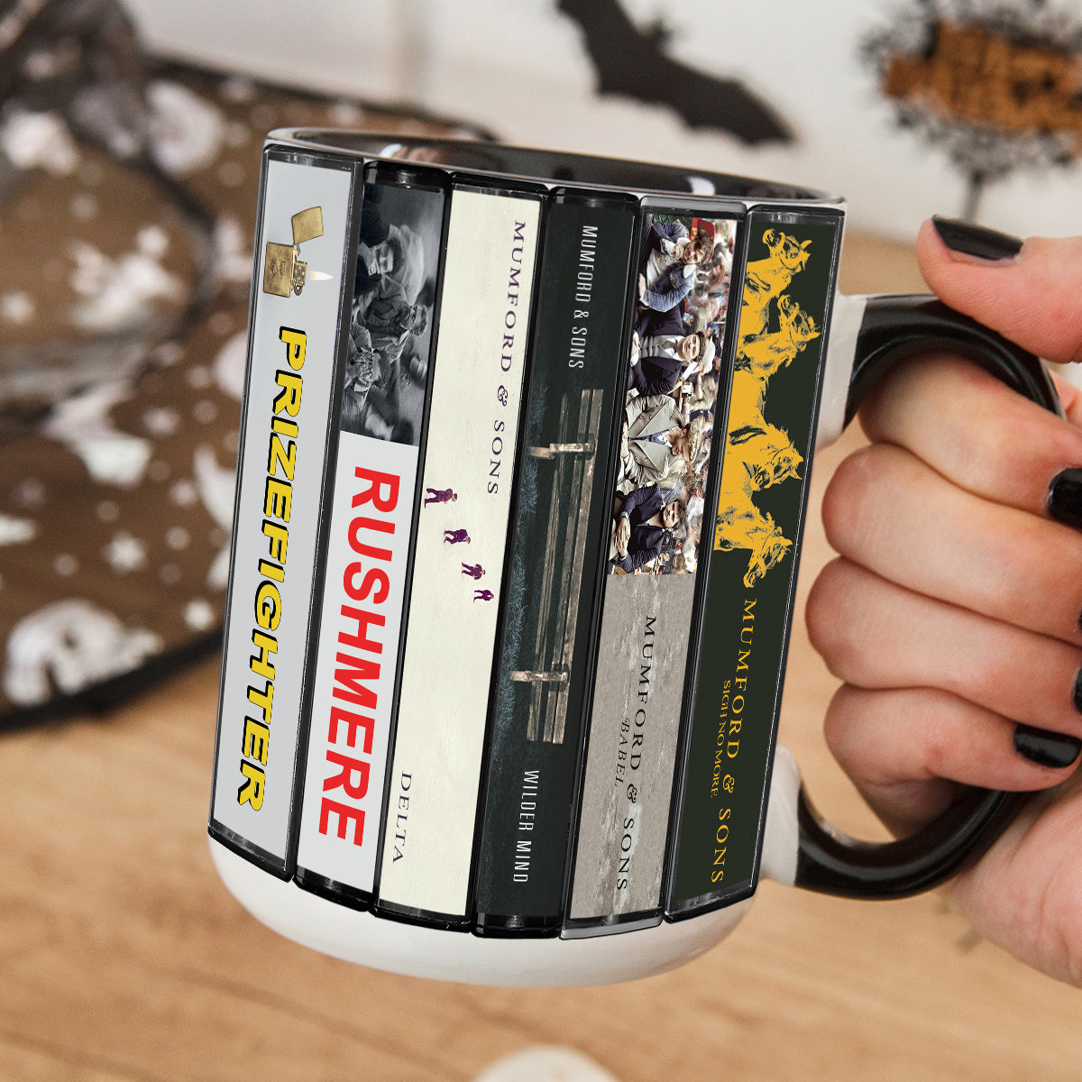 Mumford & Sons Albums Cassette Collection Retro Accent Mug