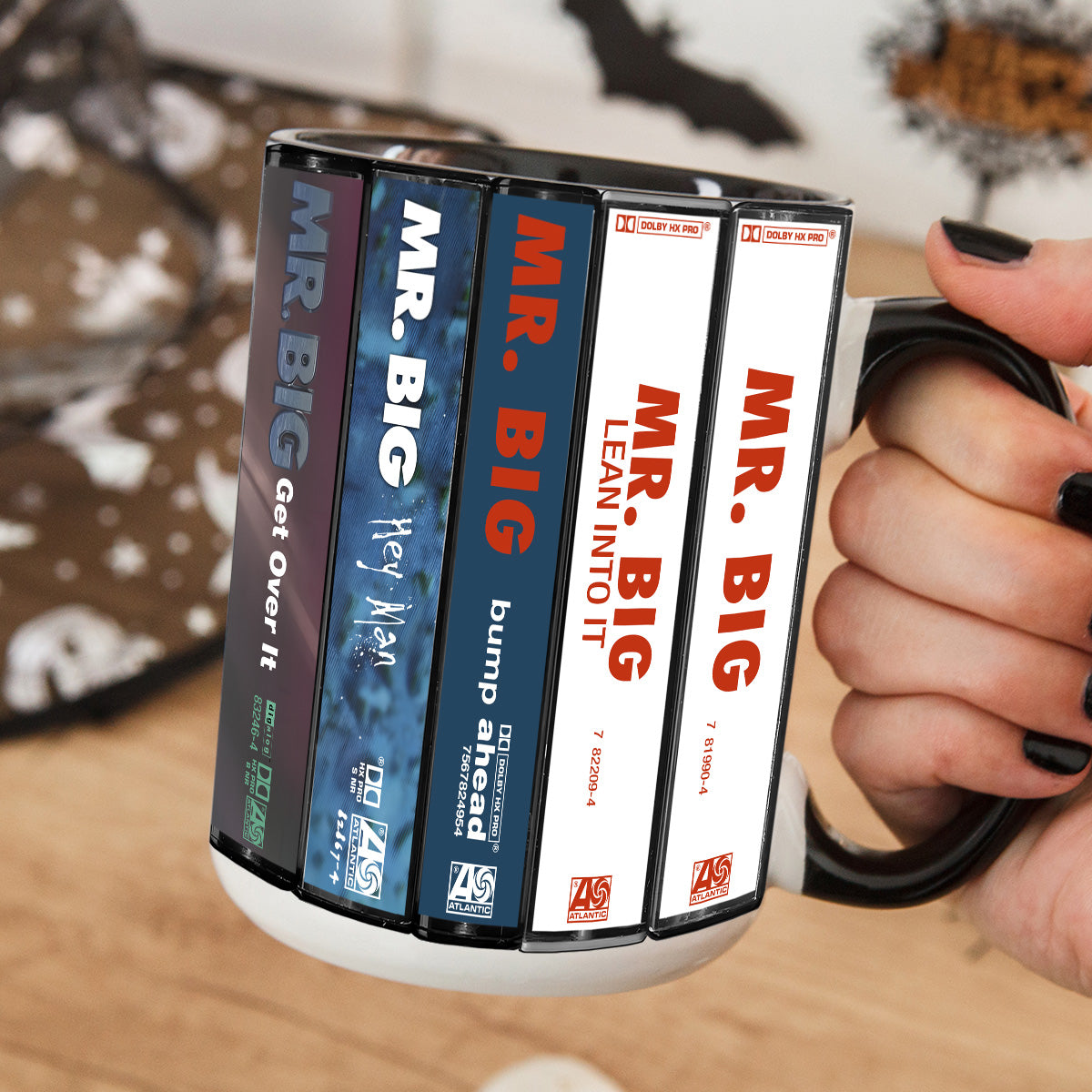 Mr. Big Albums Cassette Collection Retro Accent Mug
