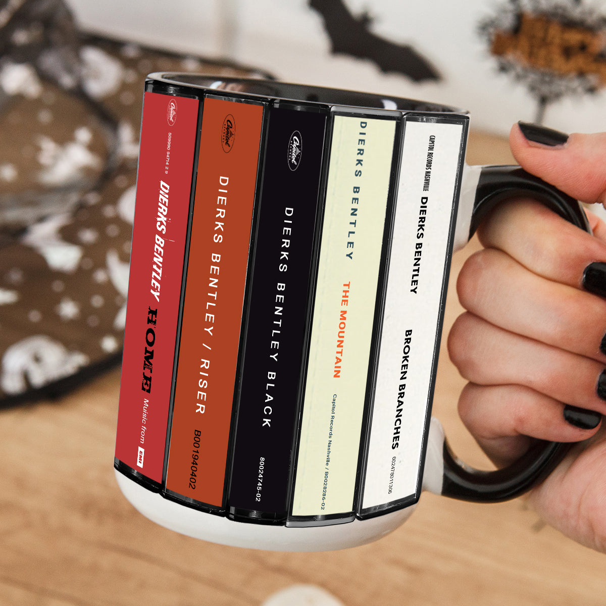 Dierks Bentley Albums Cassette Collection Retro Accent Mug