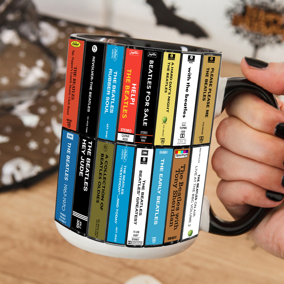 The Beatles Cassette Albums Accent Mug - Extended Version