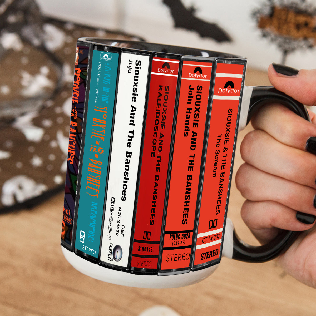 Siouxsie and the Banshees Albums Cassette Collection Retro Accent Mug